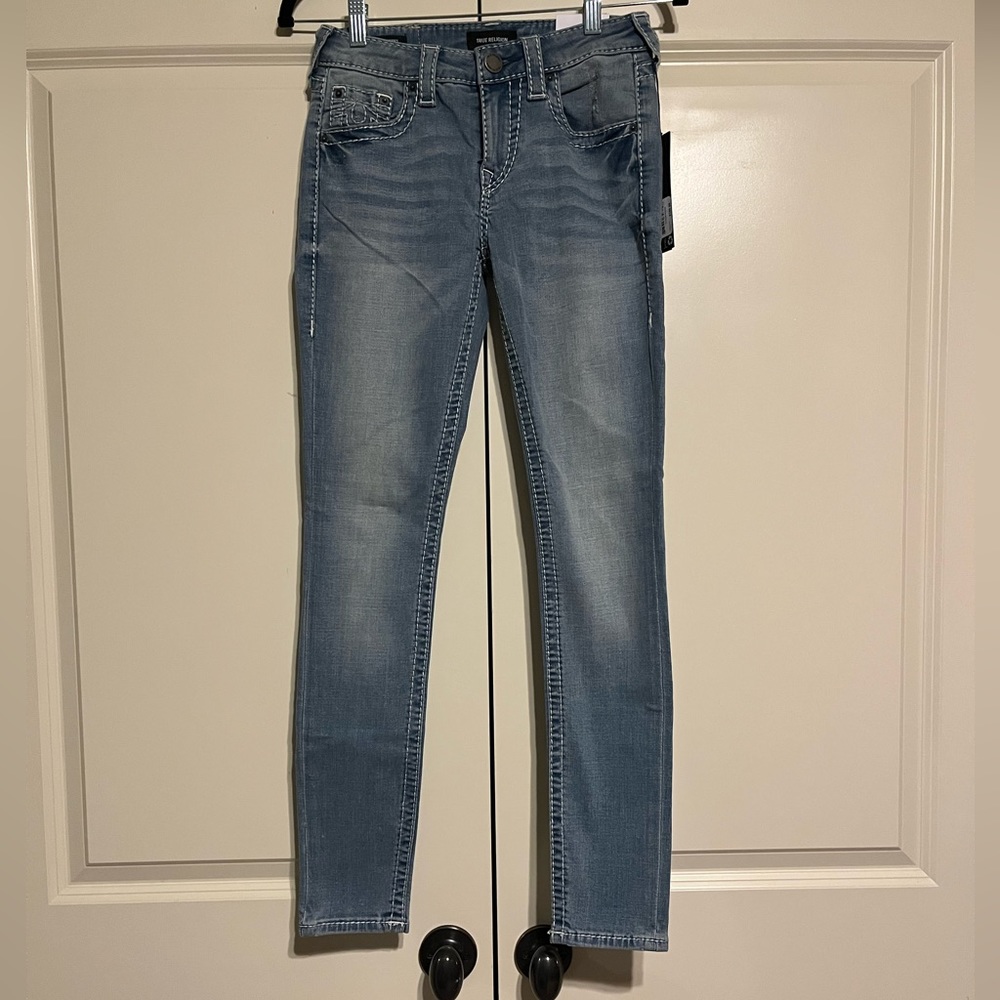 True Religion Jennie Curvy high rise skinny jeans size 26